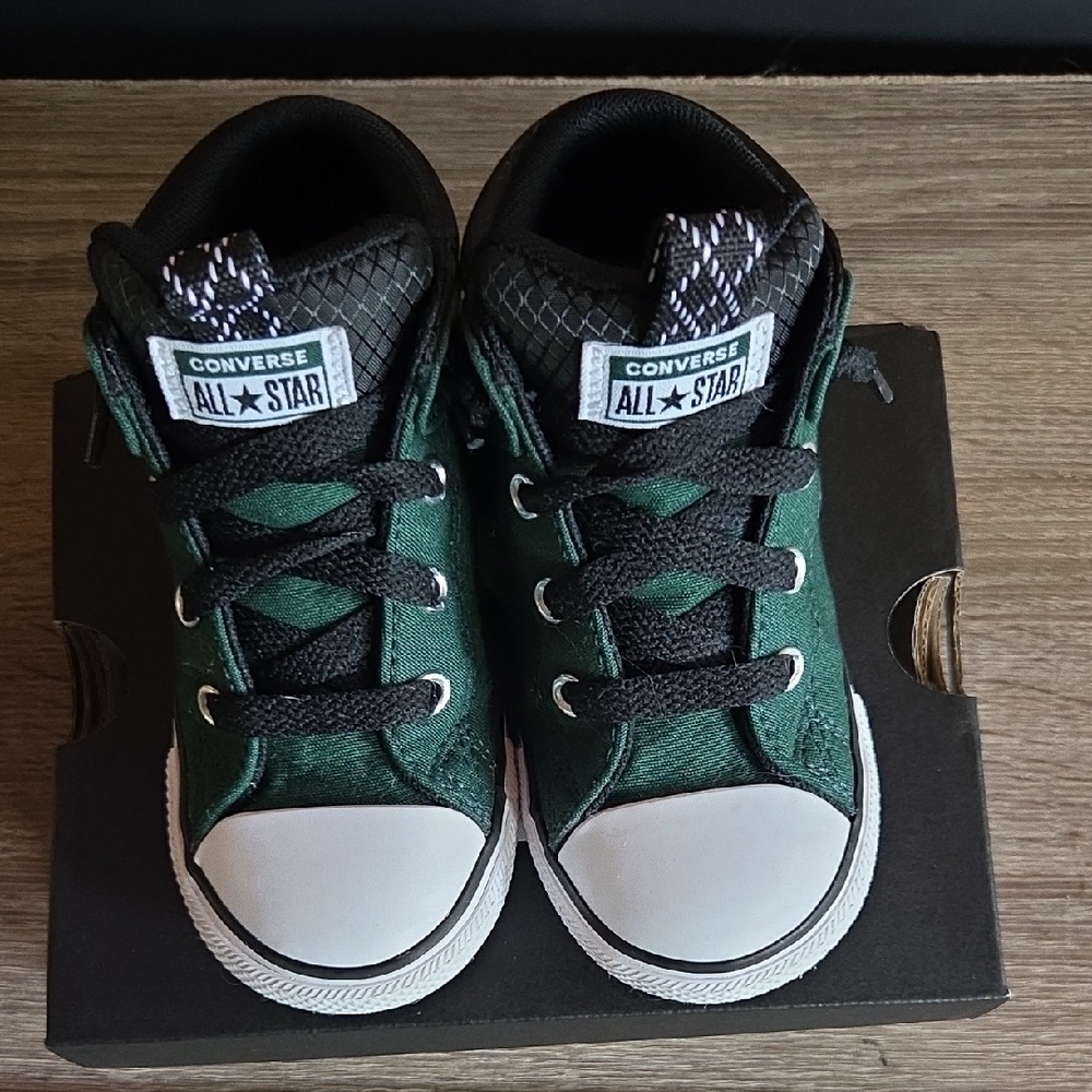 Converse Kids Green High-Top Sneakers